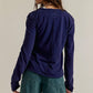 Free People : Nova Long Sleeve in Navy