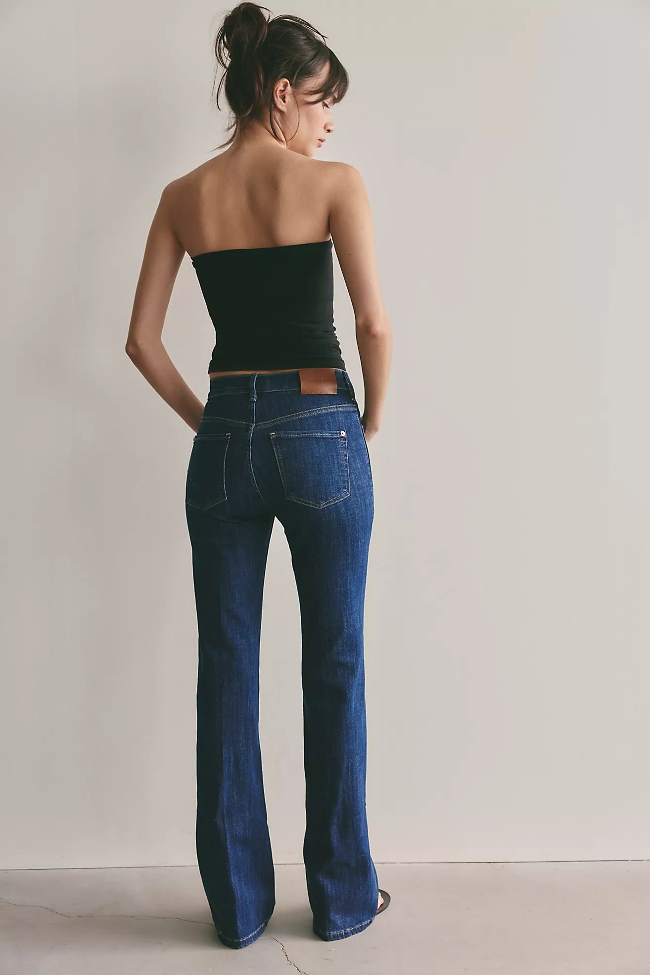 Free People: Double Knot High Rise Straight Jean