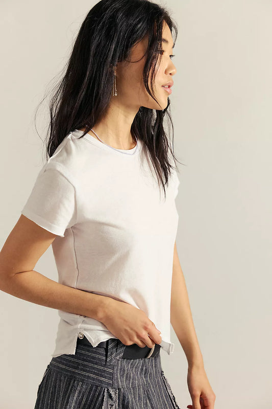 Free People: Nova Tee in Ivory