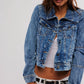 Free People: Rumors Denim Jacket in Light Indigo