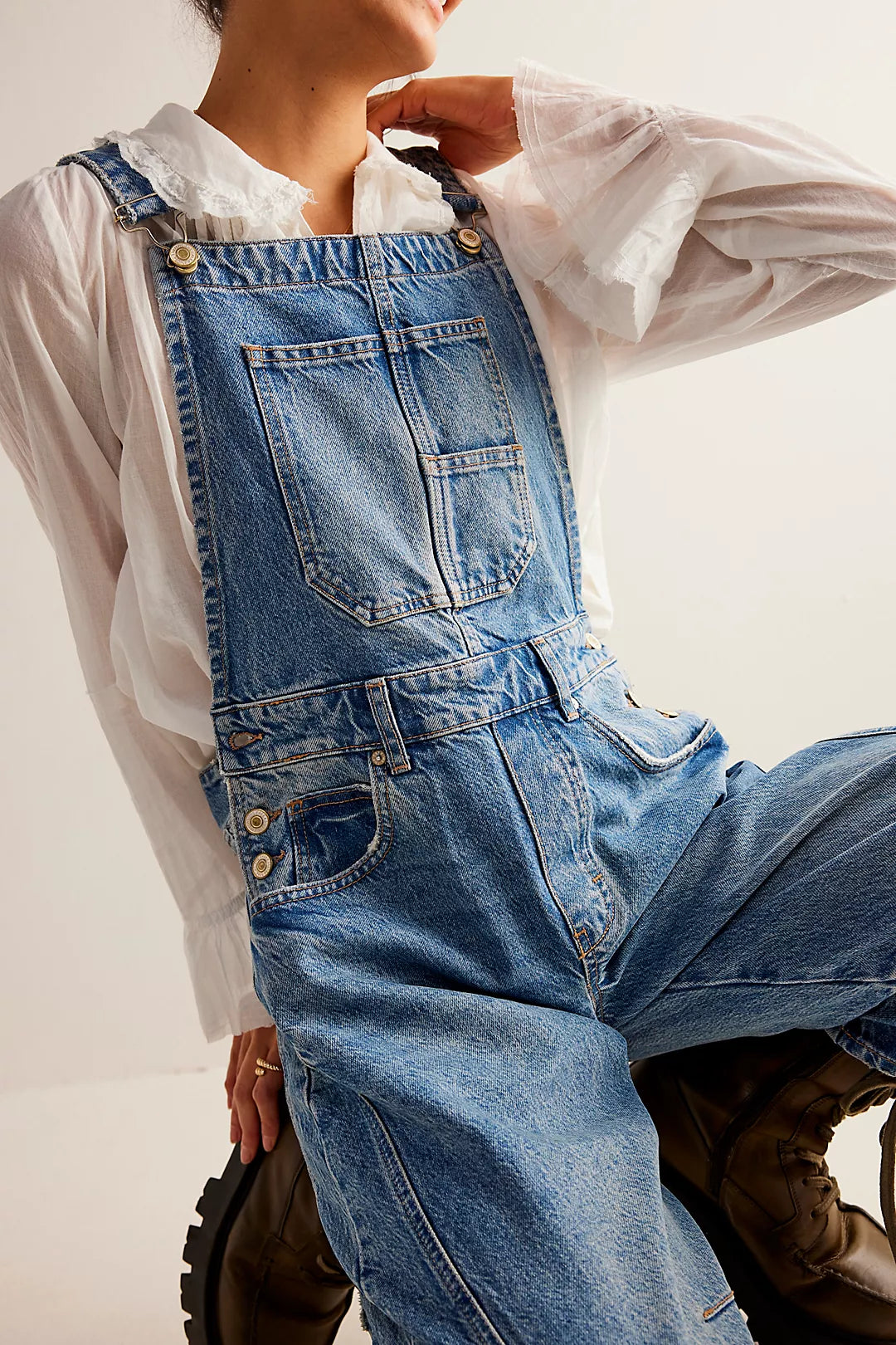 Free People: Good Luck Barrel Overall