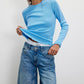 Free People: Easy Does It Tee in Azure Blue