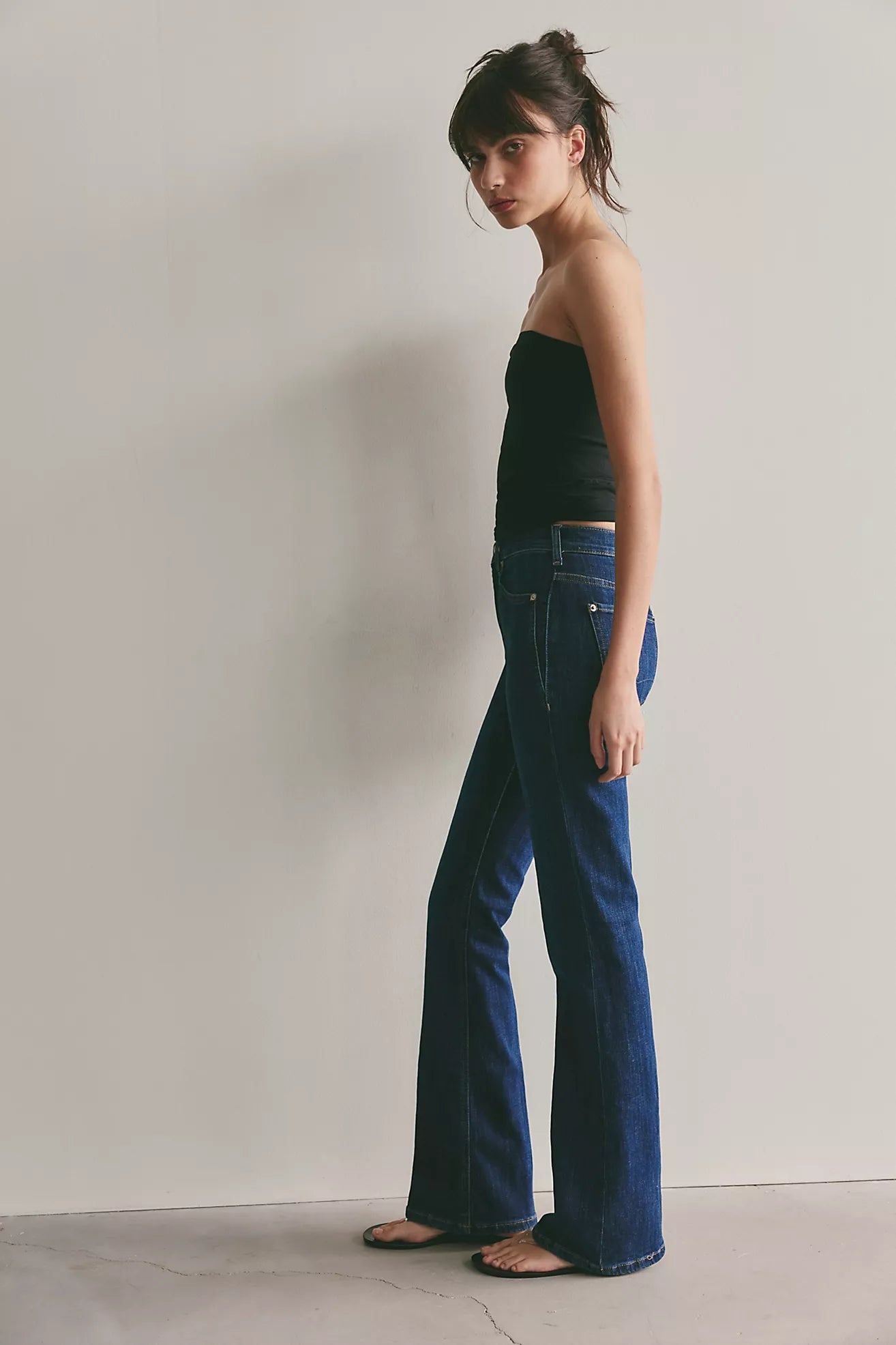 Free People: Double Knot High Rise Straight Jean