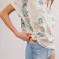 Free People: Nina Bohme Tee in Ivory Combo