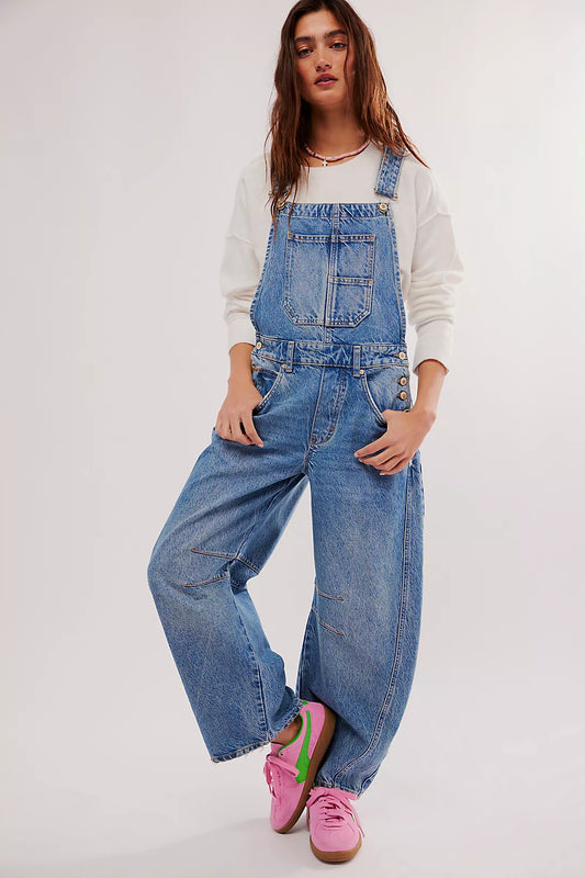 Free People: Good Luck Barrel Overall