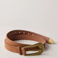 Free People: Cannon Suede Belt in Cognac