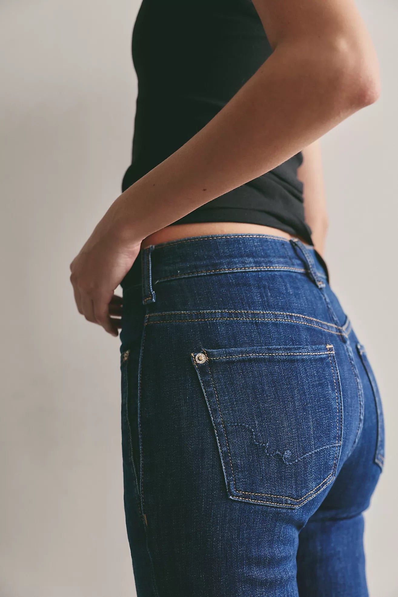 Free People: Double Knot High Rise Straight Jean