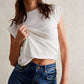 Free People: Riley Top in Ivory