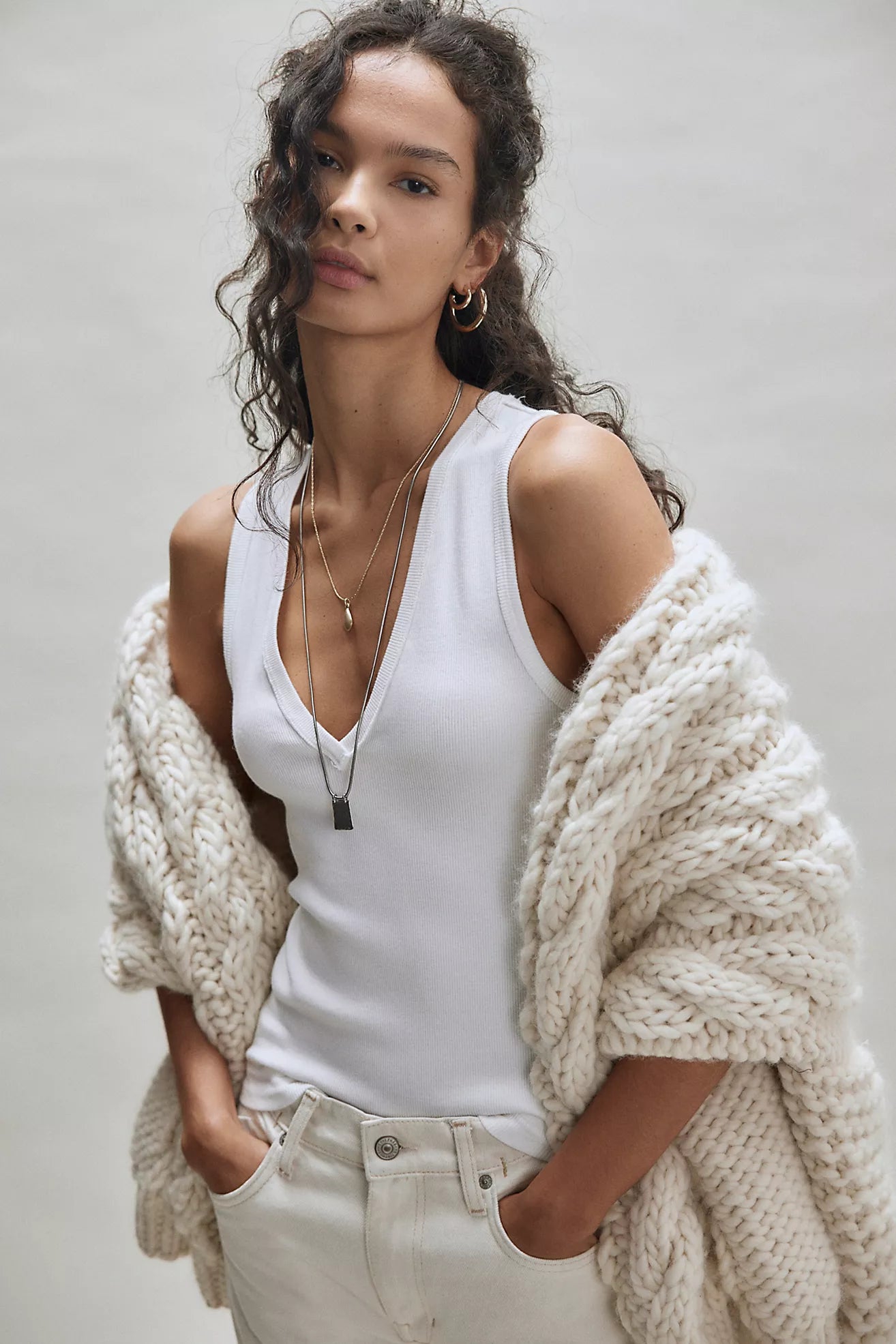 Free People: Neria Tank in White