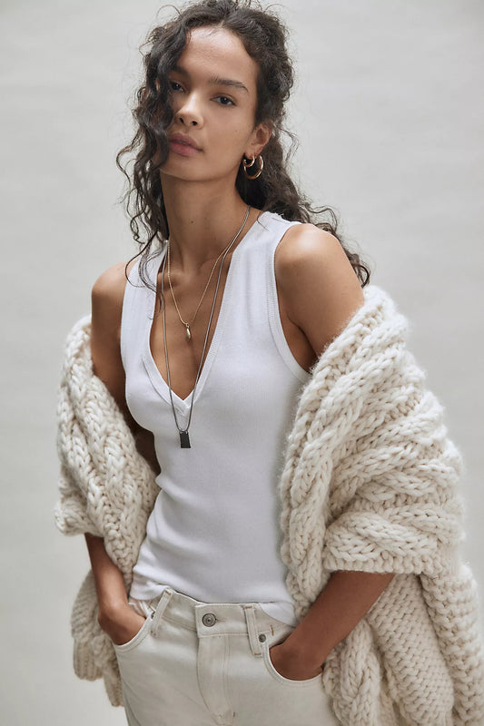 Free People: Neria Tank in White