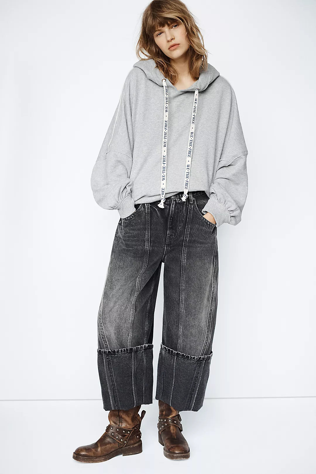 Free People: We Hoodie in Grey