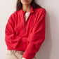 Free People: Celeste 1/4 Zip in Salsa