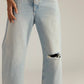 Free People: Deep Trance Boyfriend Jean in Bleached Out