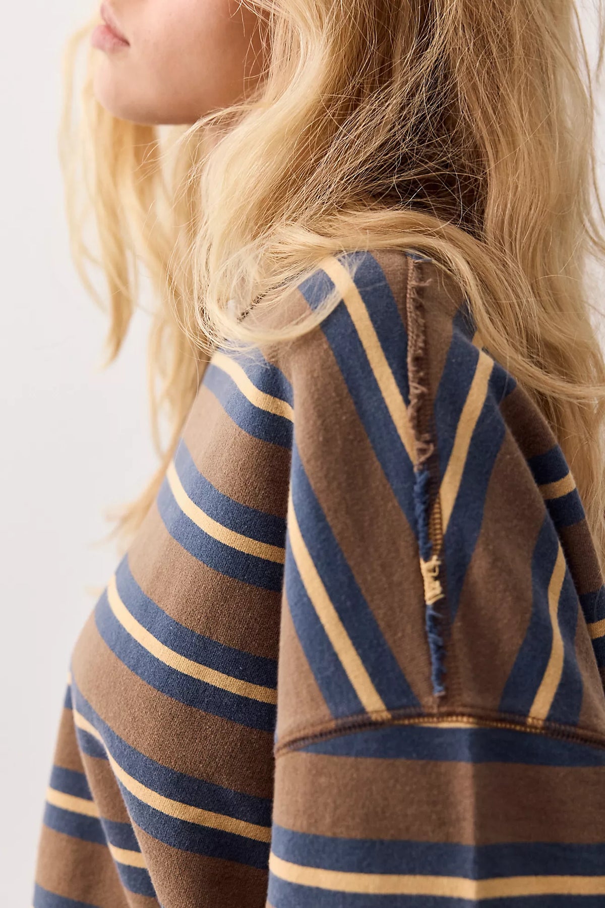 Free People: Palm Springs Pullover in Army Stripe