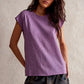 Free People: Riley Tee in Mauve Mousse