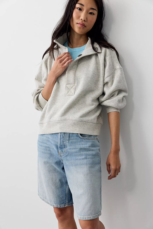 Free People: Timeless Pullover in Heather Grey