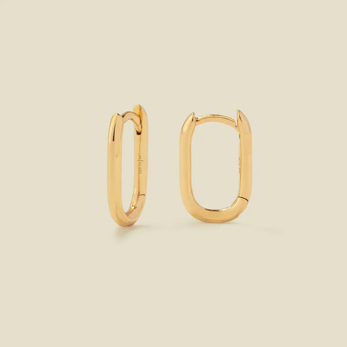 paperclip hoop earrings