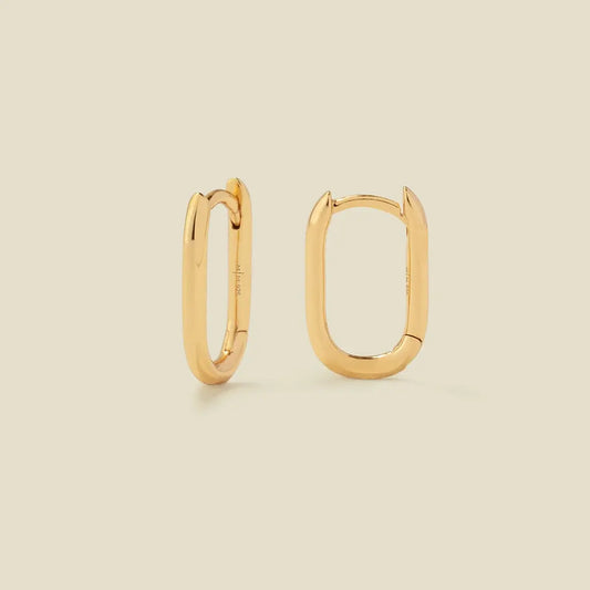 paperclip hoop earrings