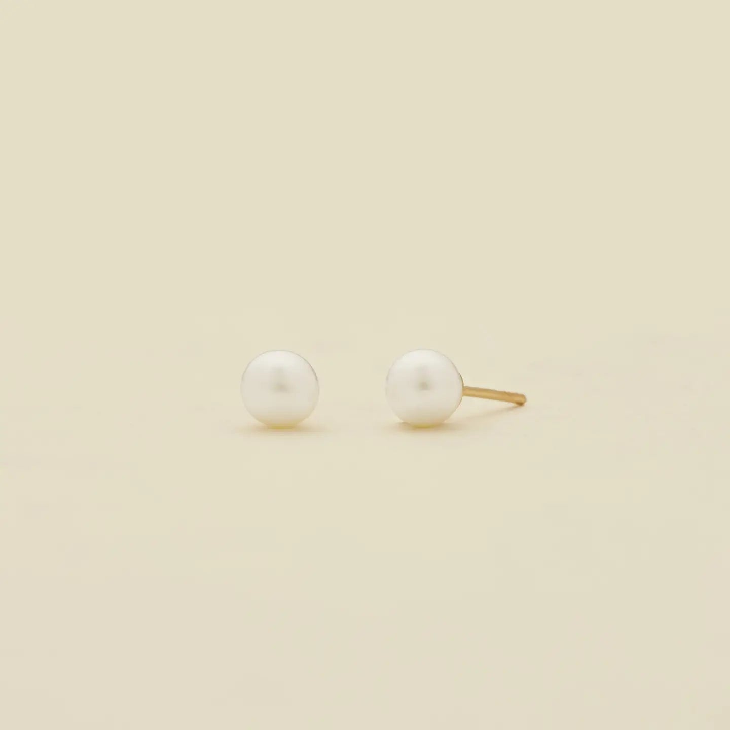 pearl stud earrings