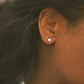 pearl stud earrings