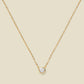 round diamond necklace gold chain