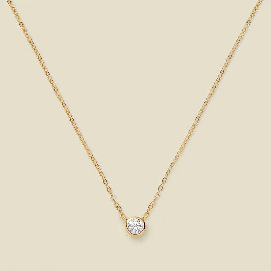 round diamond necklace gold chain