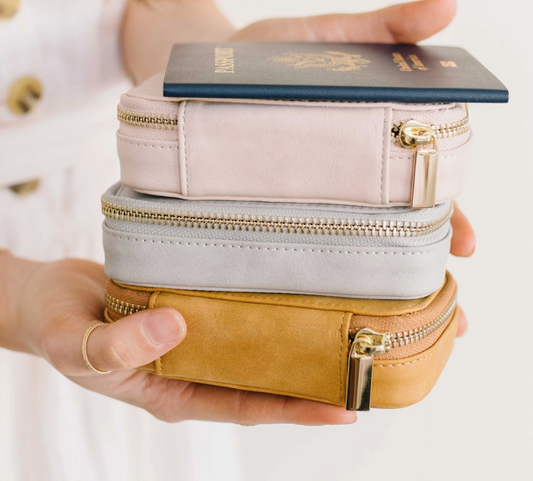 vegan leather zip case